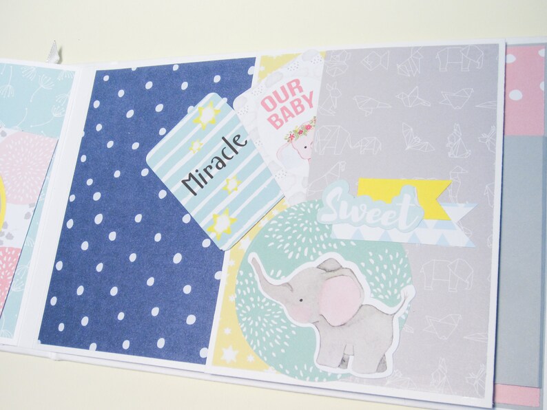 Twins Photo Album Twin Baby Scrapbook Personalized Baby Album Etsy