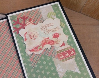 Christmas mini album / Santa scrapbook album / Winter holidays photo album / Christmas memory book / Christmas family keepsake gift