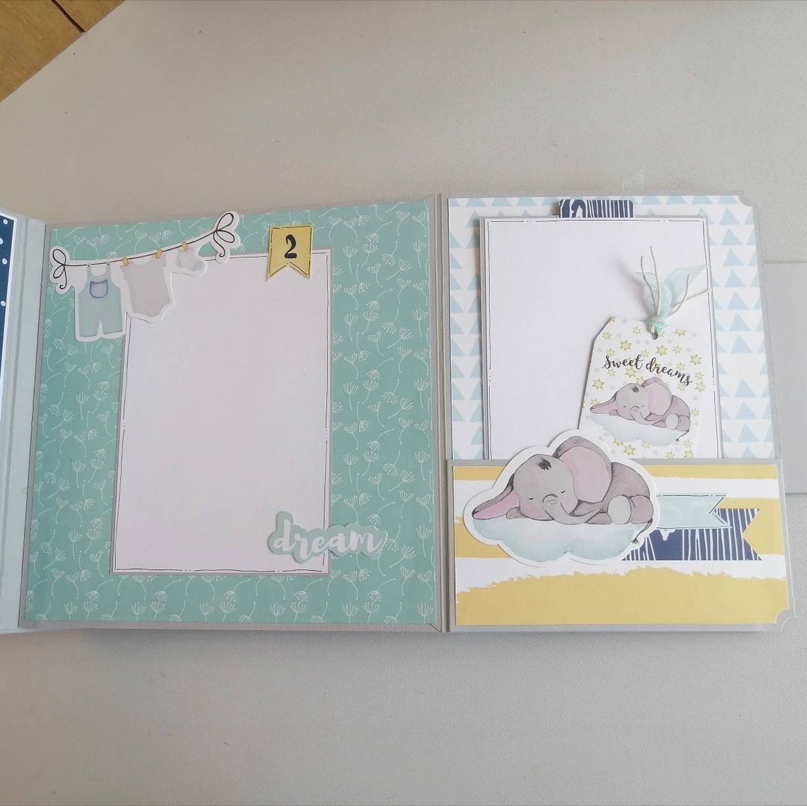 Baby Boy First Album / First Year Photo Album / Personalized Etsy