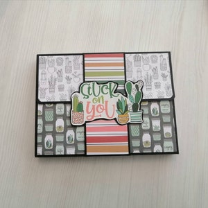 Album per amanti dei cactus / Regalo per amanti delle piante / Mini album per giardinaggio / Album per scrapbooking pre-assemblato / Regalo per amanti delle piante grasse / Regalo per mamma che ama le piante