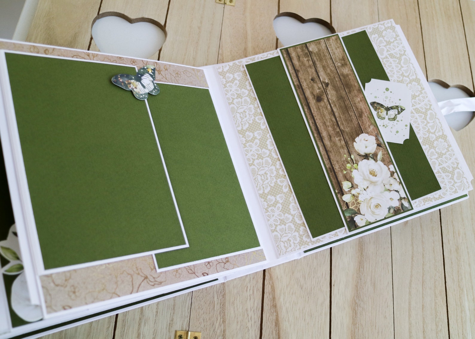 Wedding Scrapbook Album Greenery Wedding Photo Album Etsy