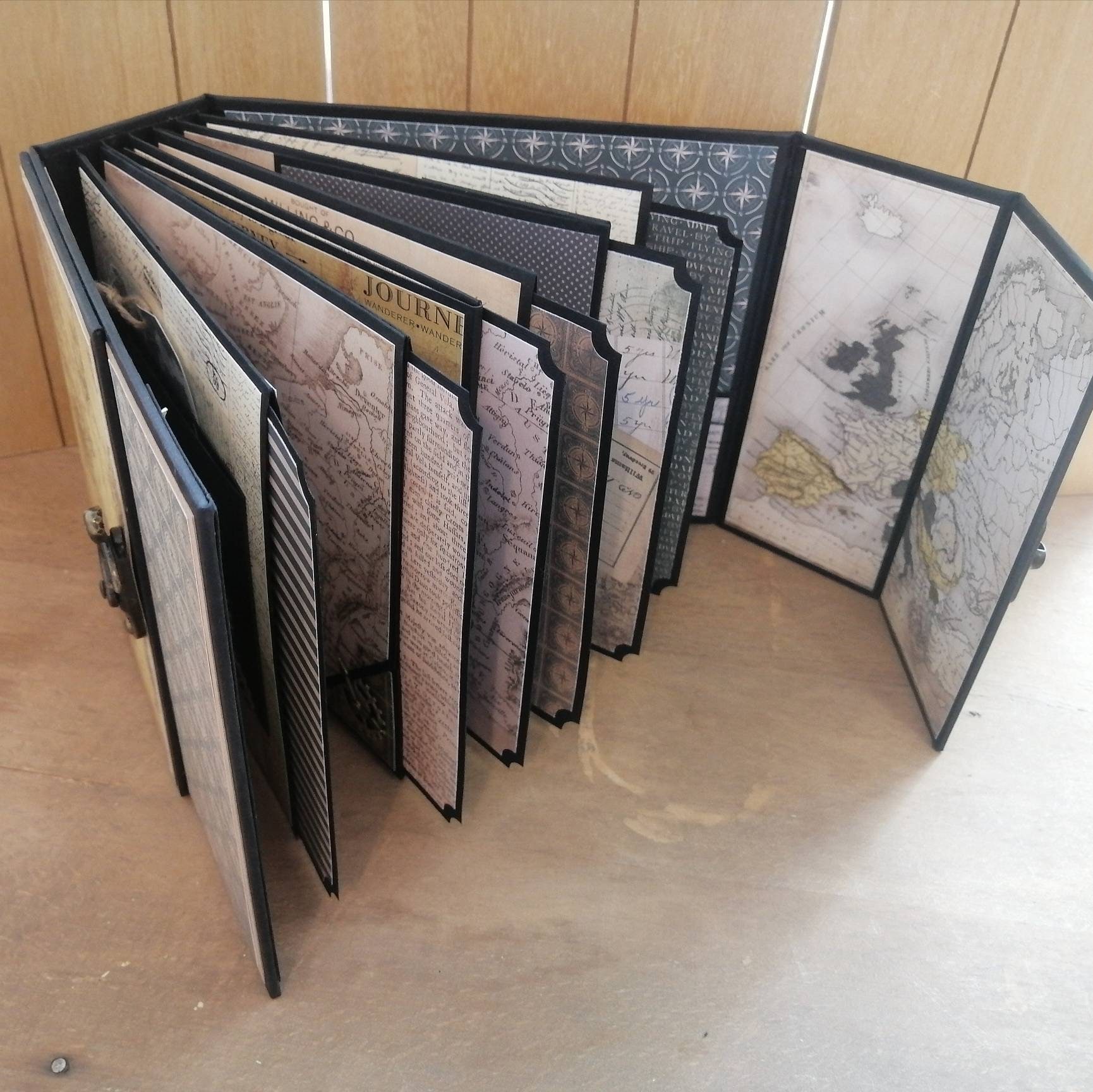 Travel Mini Album / Vintage Journey Photo Album Scrapbook / Etsy