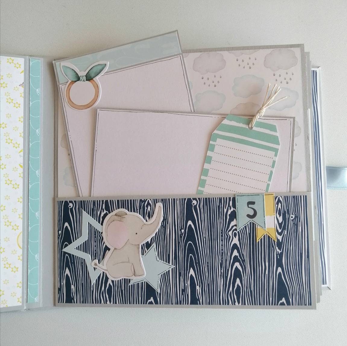 Baby Boy First Album / First Year Photo Album / Personalized Etsy