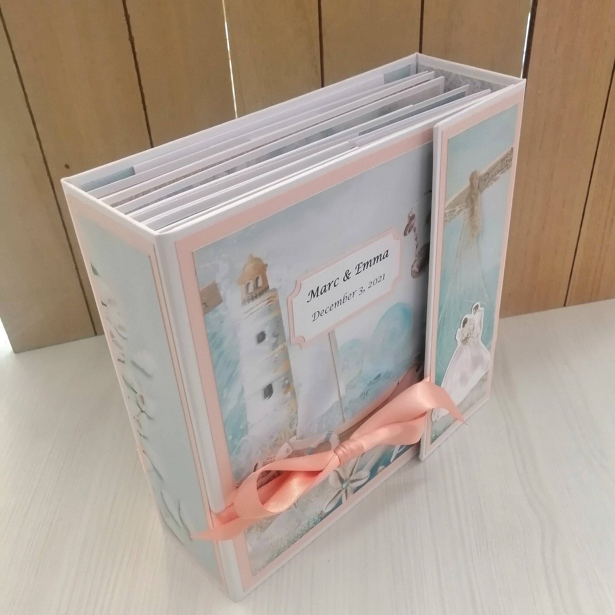 Beach Wedding Scrapbook Album / Seaside Romantic Photo Album / Etsy