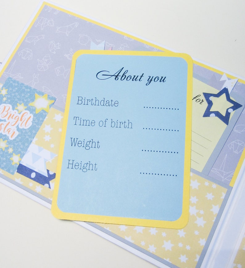 Twins Photo Album Twin Baby Scrapbook Personalized Baby Album Etsy