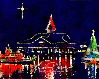 Parata di barche di Natale a Newport Beach