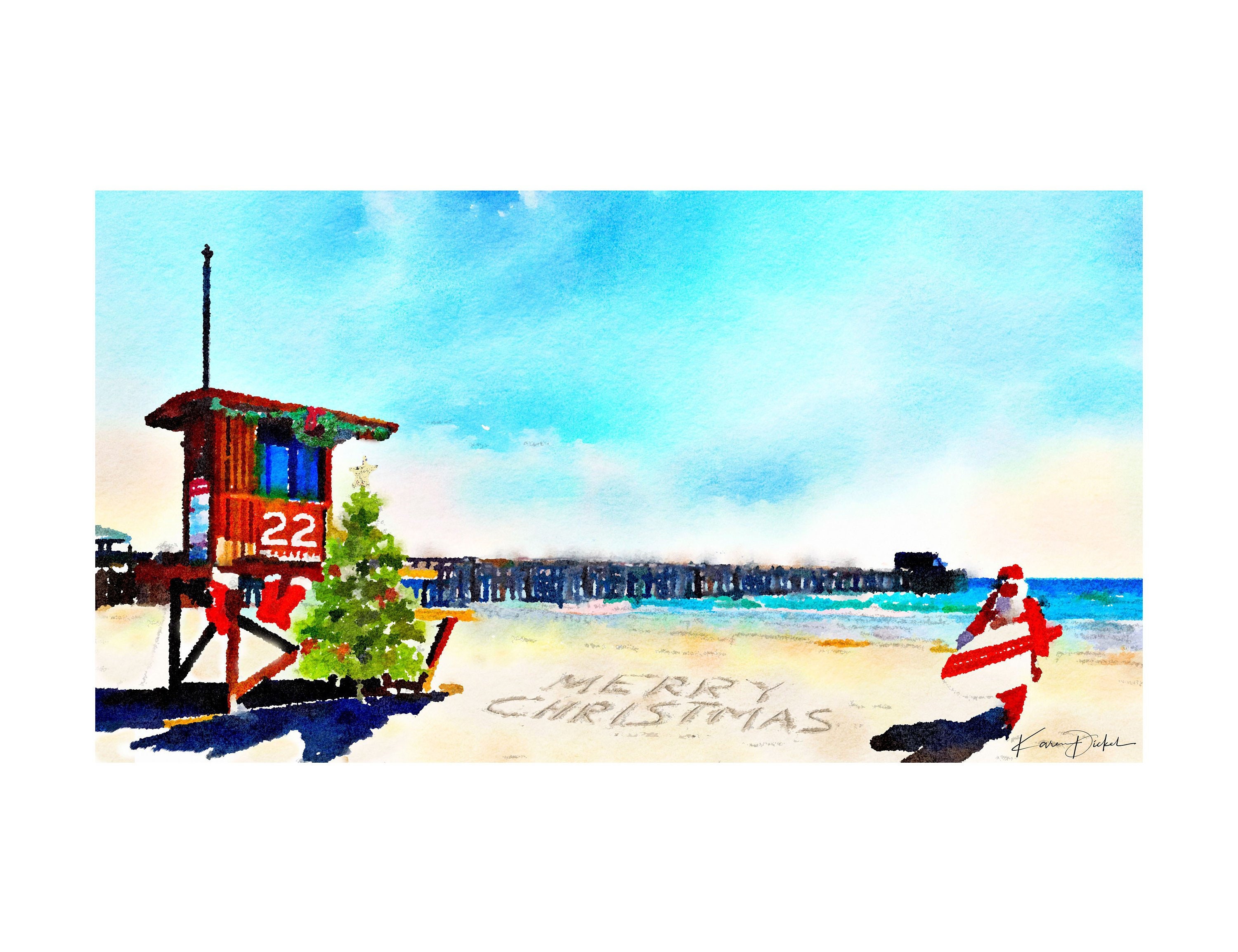 Surfin' Santa - Etsy