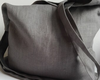 Reusable Grocery Bag, Ethically Produced Reusable Shopper Bag, Farmers Market Bag, Linen Tote, Shopping Bag, Eco Tote Bag