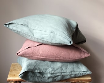 Linen Pillow Covers, Linen Pillow Cases, Pillow Covers 18 x 18, Pillow Covers 20 x 20, 16 x 16, Pillowcase, Pillow Shams, Cushion Cover