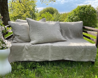 Linen Throw Blanket, Natural Linen Color Blanket, Rustic Blanket, Washable Blanket, Linen Blanket, Sofa Blanket, 100% Linen, Bed Cover