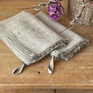 Linen Bath Towels, Set of 2 Spa Towels, Beach Blanket Towel, Sauna Towel image 1