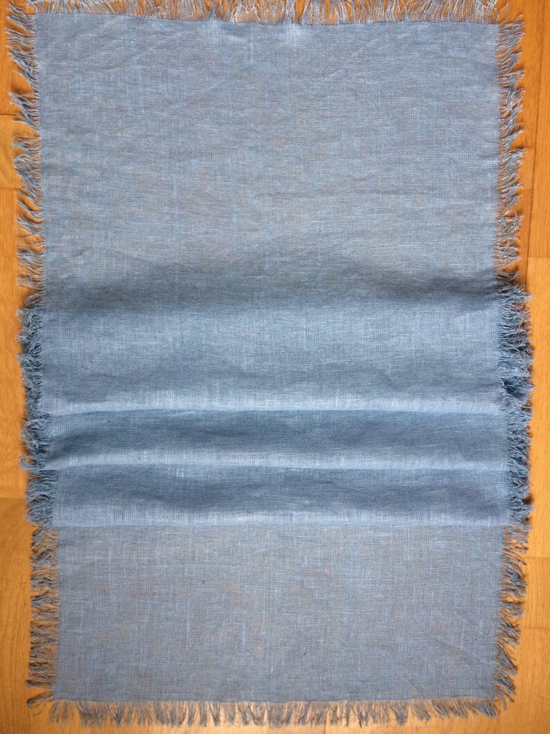 Wedding table runner Long table runner Light blue linen table runner