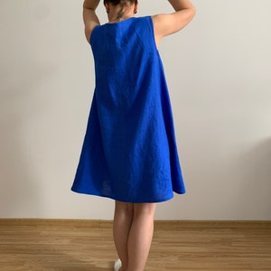 Loose linen dress / Summer dress / Oversized linen dress / All colors available / Custom made to fit linen dress / Beach dress / image 8
