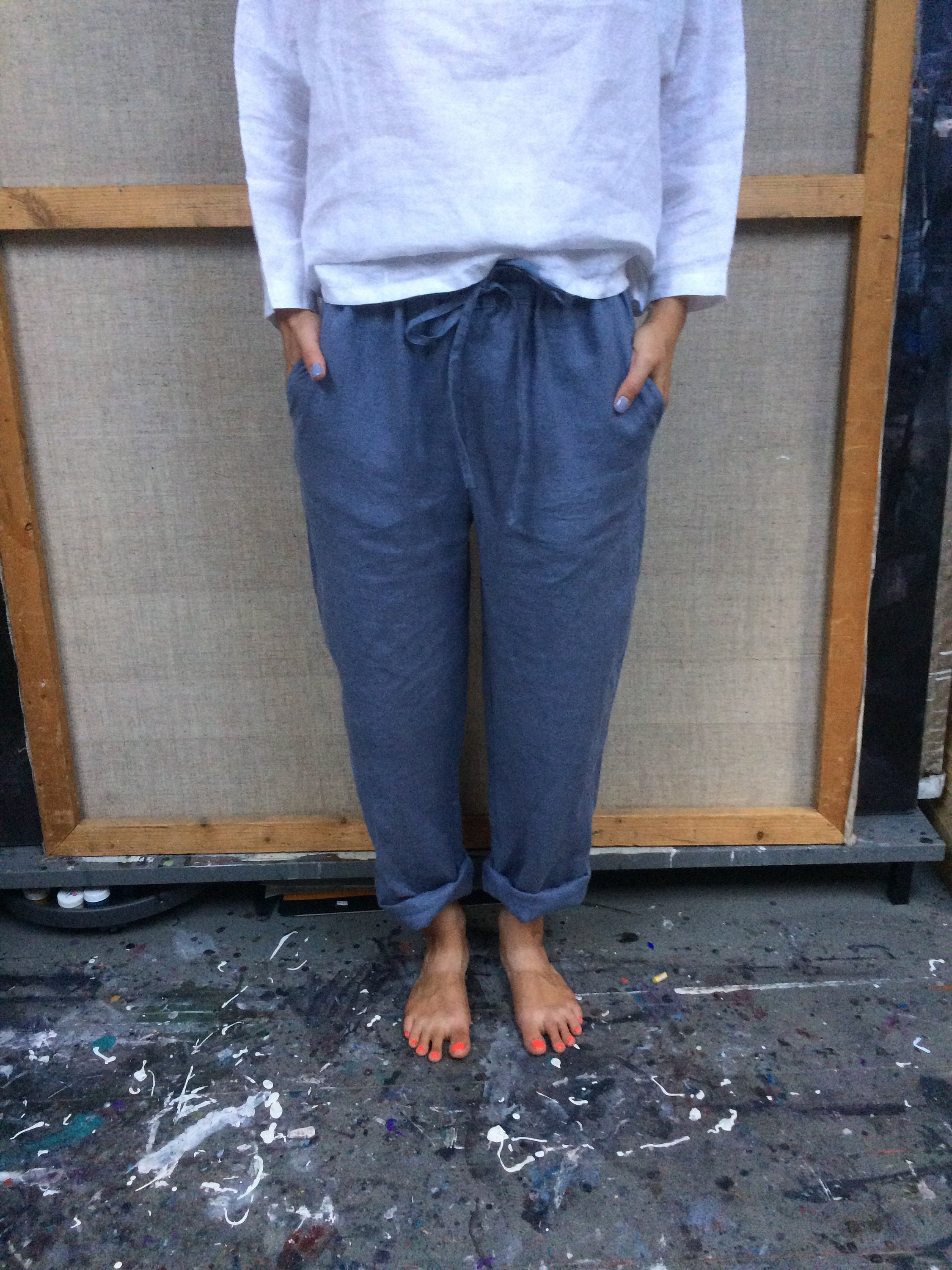 loose linen pants