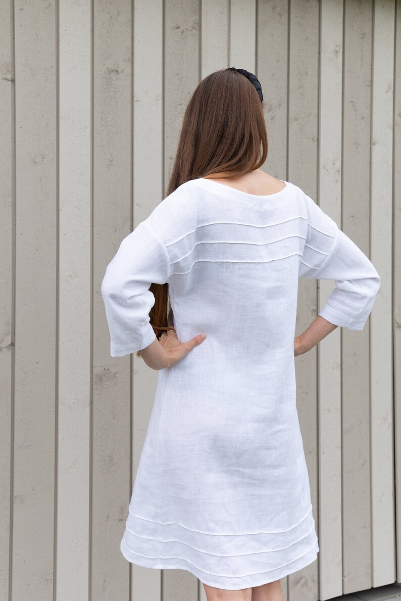 Custom Fit Linen Dress – Handmade, Elegant, and Perfect for Everyday Wear.