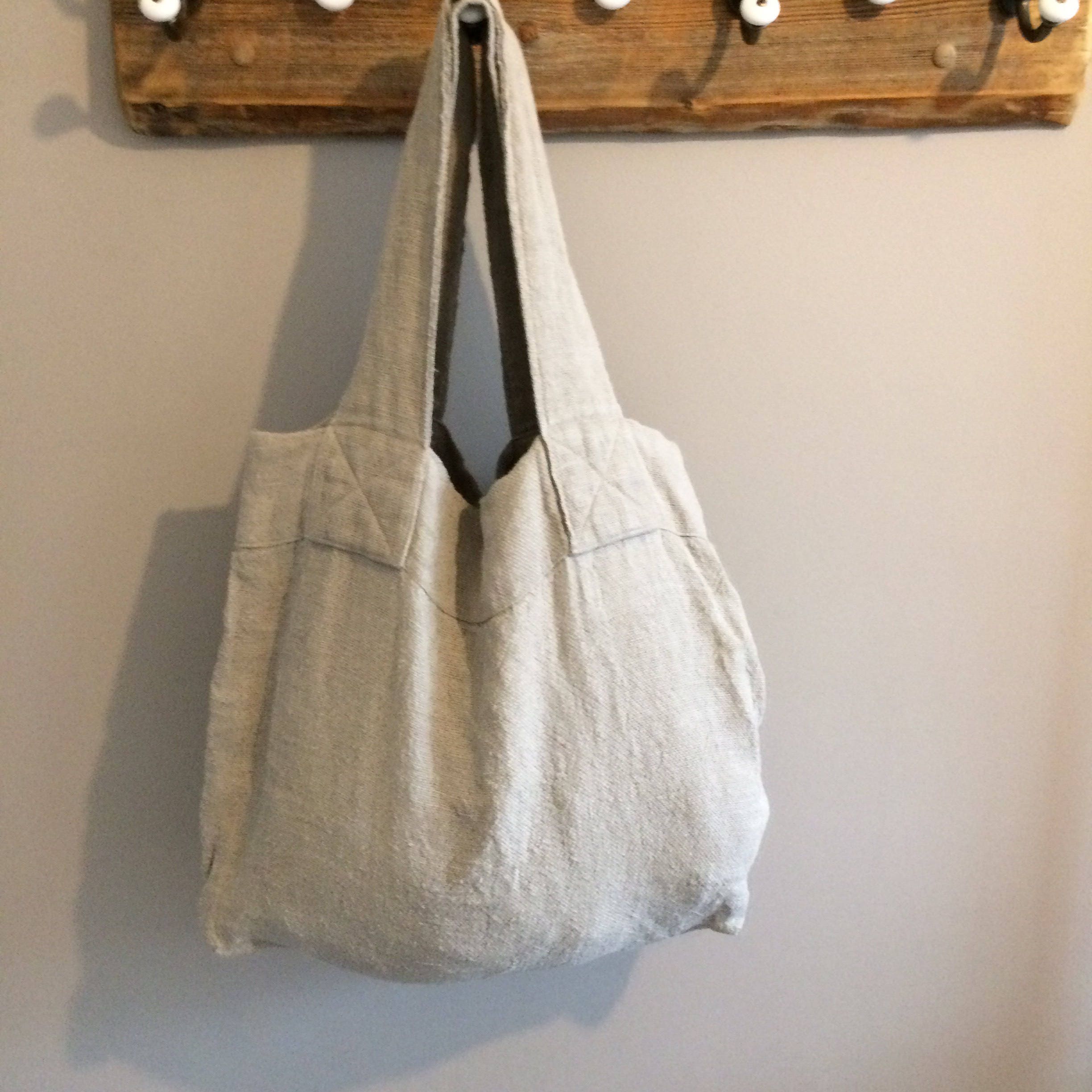 Linen Beach Bag, Linen Hobo Bag, Linen Tote Bag, Linen Shoulder Bag