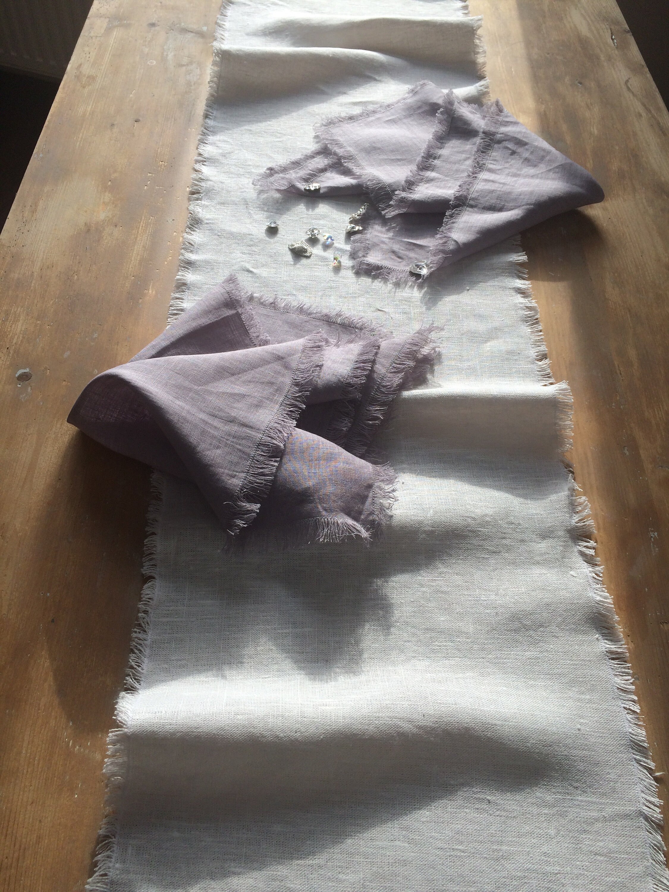 Off White Linen Table Runner Wedding Table Runner Easter Etsy UK