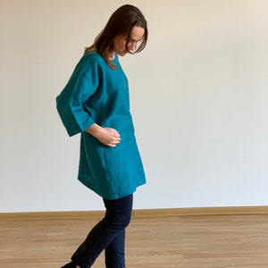 Linen Tunic Women, Linen Tunic Dress, Linen Clothing, Tunic Dress, Pure Linen, White Linen Tunic, Summer Linen Dress, Plus Size Tunic