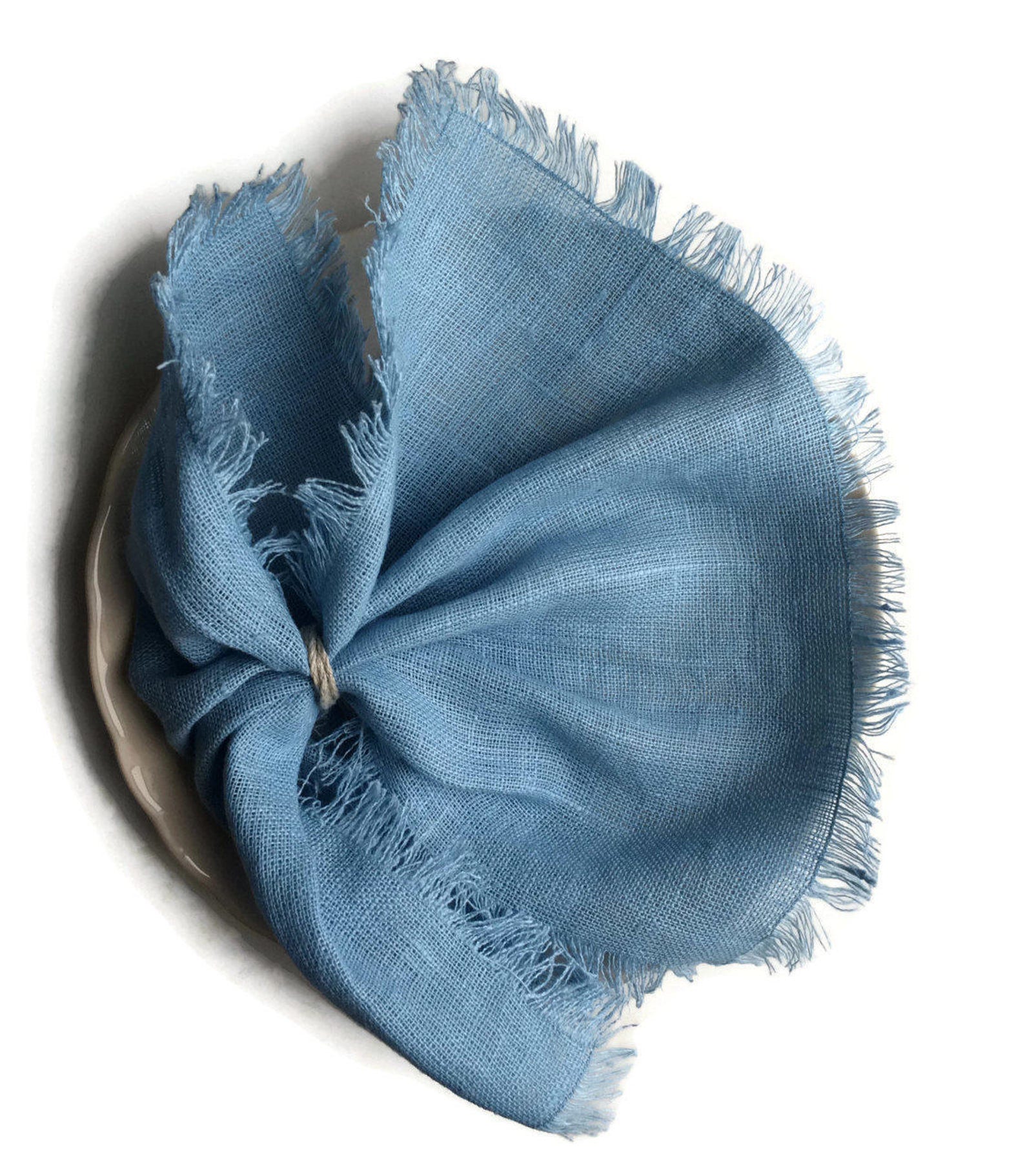 Light Blue Napkins Set of 6 Linen Napkins Light Blue Wedding Etsy