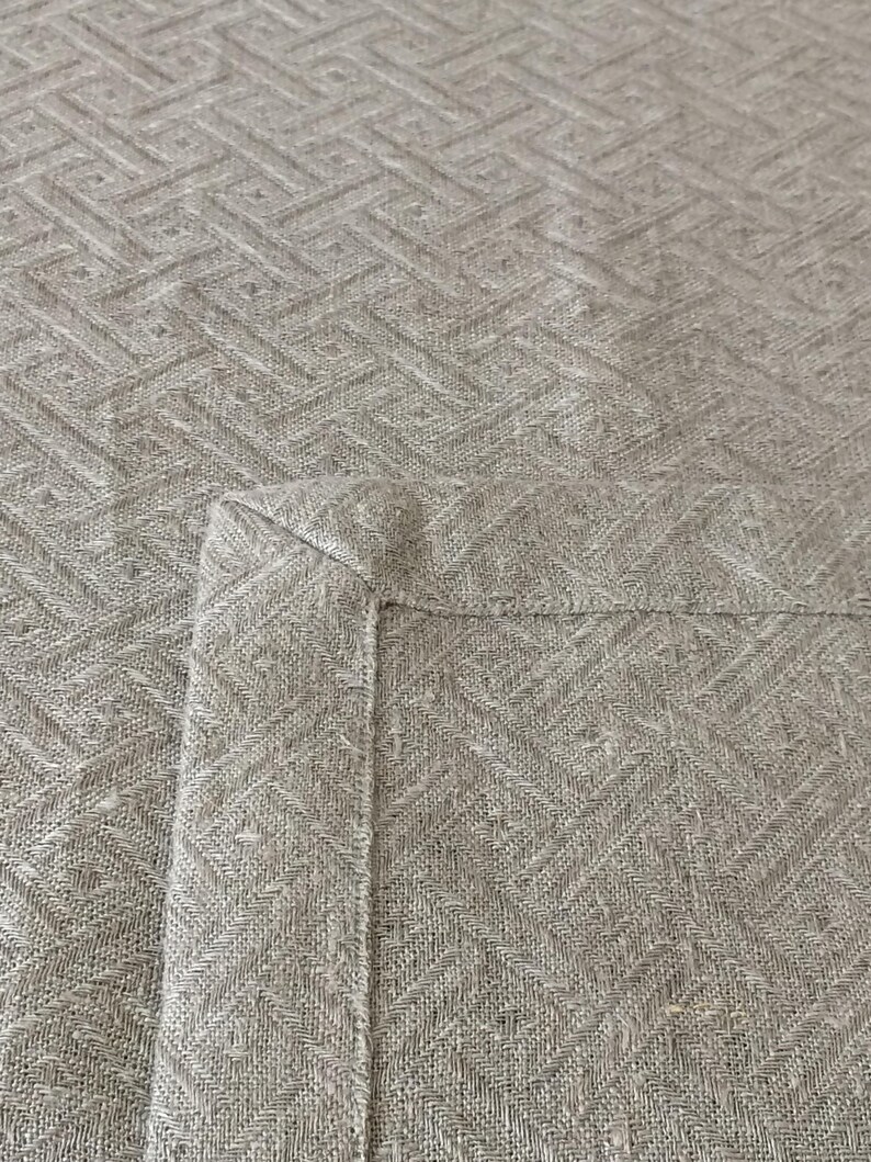 Gray linen tablecloth Linen tablecloth Square tablecloth Rectangle tablecloth Natural linen tablecloth image 5