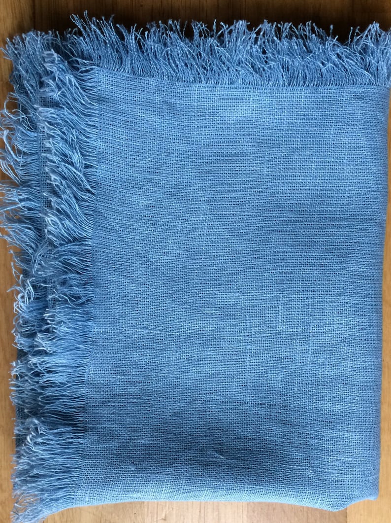 Wedding table runner Long table runner Light blue linen table runner
