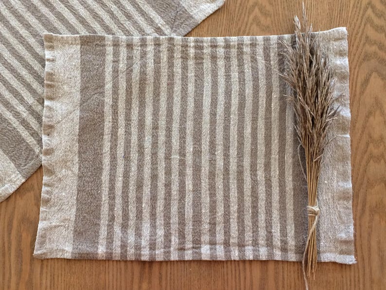 Placemats Set Linen Placemats Antique Style Linen Mats Etsy