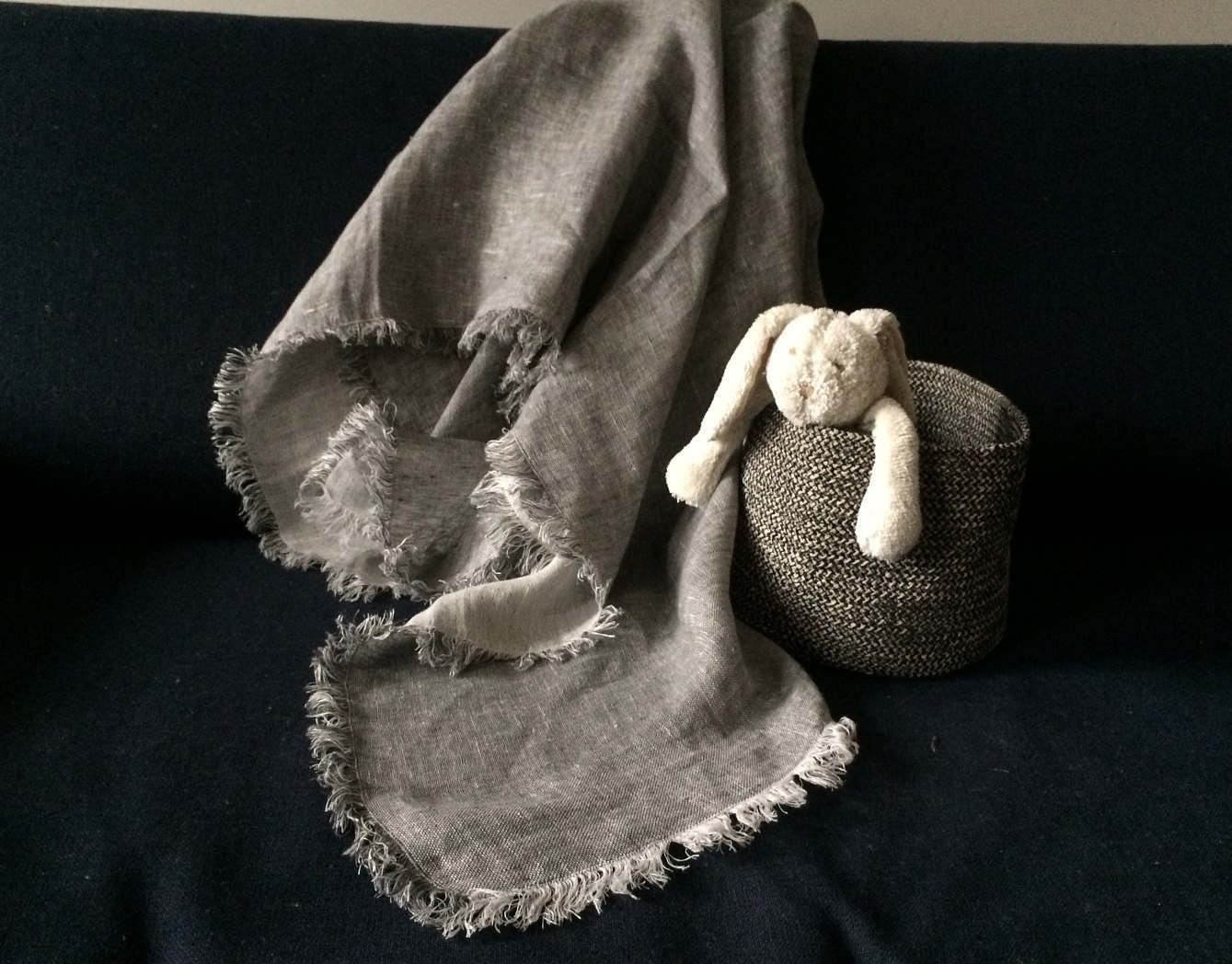 Linen Baby Blanket, Natural Linen Baby Blanket, Soft Linen Baby Blanket