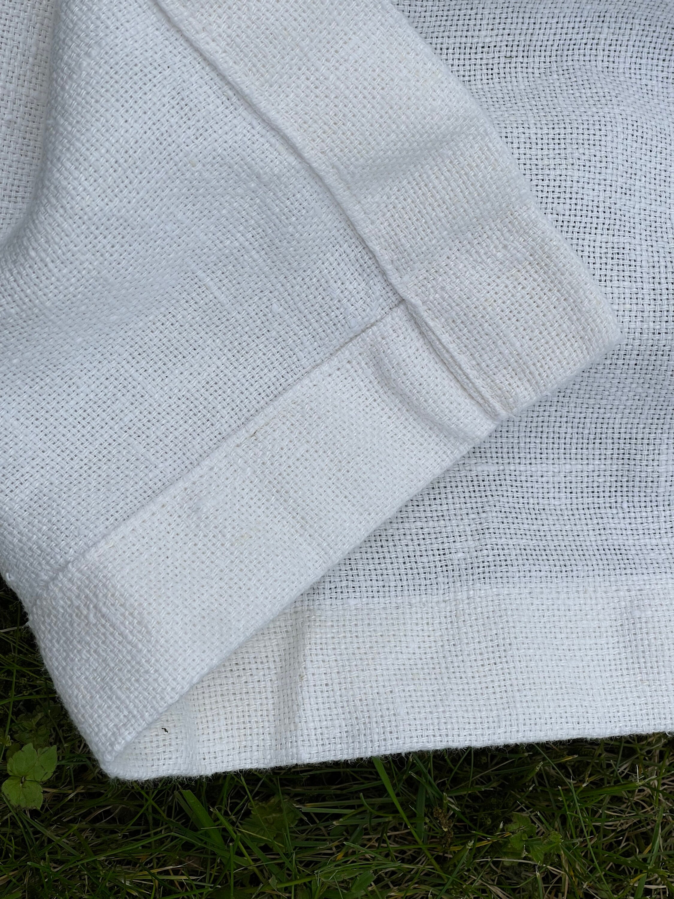 Linen Bed Cover Rustic Blanket Milk White Linen Bed Throw Etsy