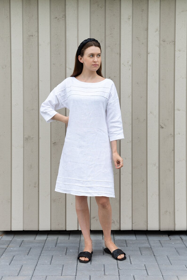 Gorgeous Handmade Linen Dress – Timeless Elegance, Perfect Gift for Her.