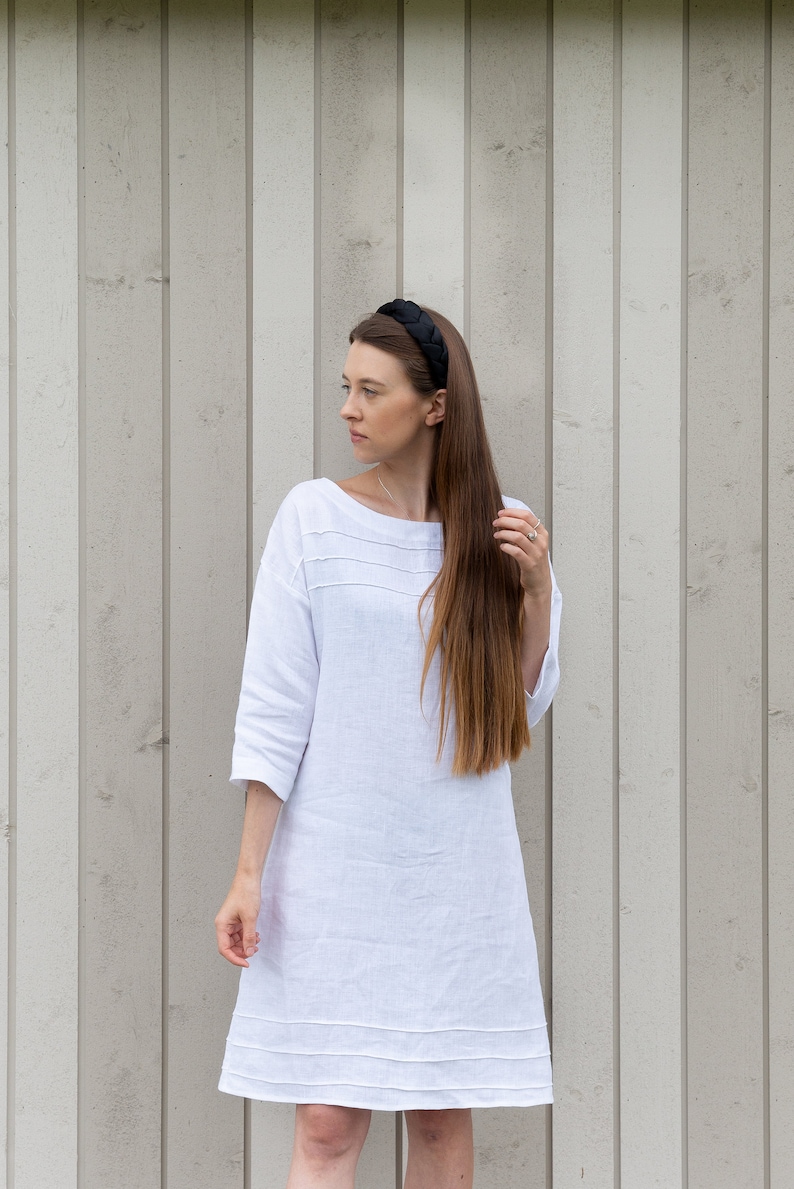 Custom Fit Linen Dress – Handmade, Elegant, and Perfect for Everyday Wear.
