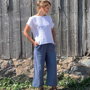 Linen Pants for Women, Linen Pants MAJA, Natural Clothing, Casual Loose  Trousers -  Canada