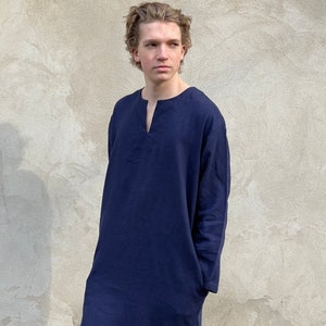 Linen Caftan, Linen Kaftan, Linen Kaftan Men, Linen Caftan Dress, Kaftan Robe, Caftan Robe, Men Tunic, Mens Shirts, Kaftan Plus Size, Kaftan