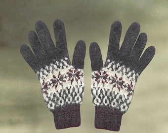 Wool women's gloves, Warm knitted gloves, Womens knit gloves, Gloves with fingers, Fuzzy wool gloves,  Fluffy knit gloves, Gloves for winter