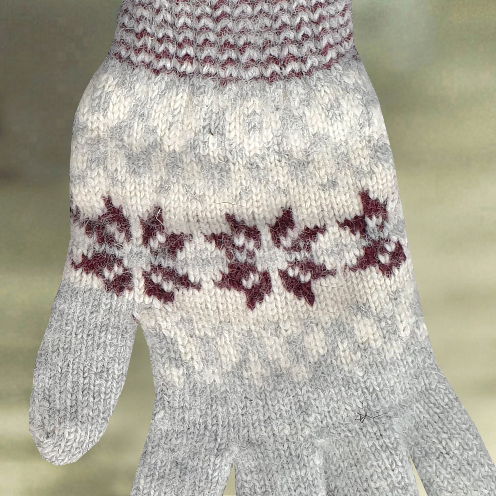 Winter Women's Gloves, Felted Wool Gloves, Warm Wool Gloves, Knitted
