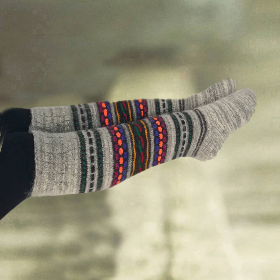 Over the Knee Socks Wool Leg Warmers Merino Wool Socks Pure Etsy