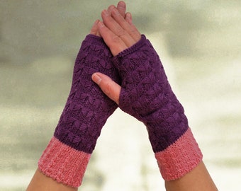 Fingerless gloves, Winter gloves, Mittens fingerless, Knit gloves, winter mittens, arm warmers, Gift for her, Knit mitts, Gloves for women