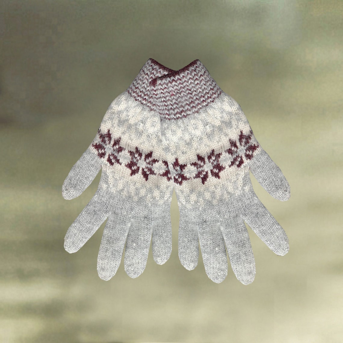 Winter Women's Gloves, Felted Wool Gloves, Warm Wool Gloves, Knitted