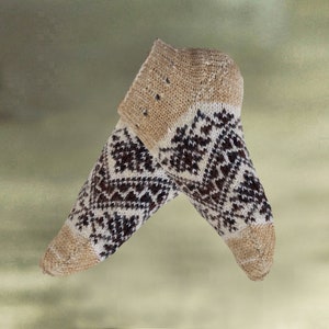 Merino Wool Socks: Short Winter Socks with Goat Fuzz