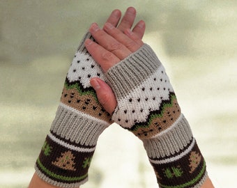 Mittens fingerless, Gloves fingerless, Women's gloves, Warm mittens, Winter arm warmers, Texting mittens,Warm gloves mittens