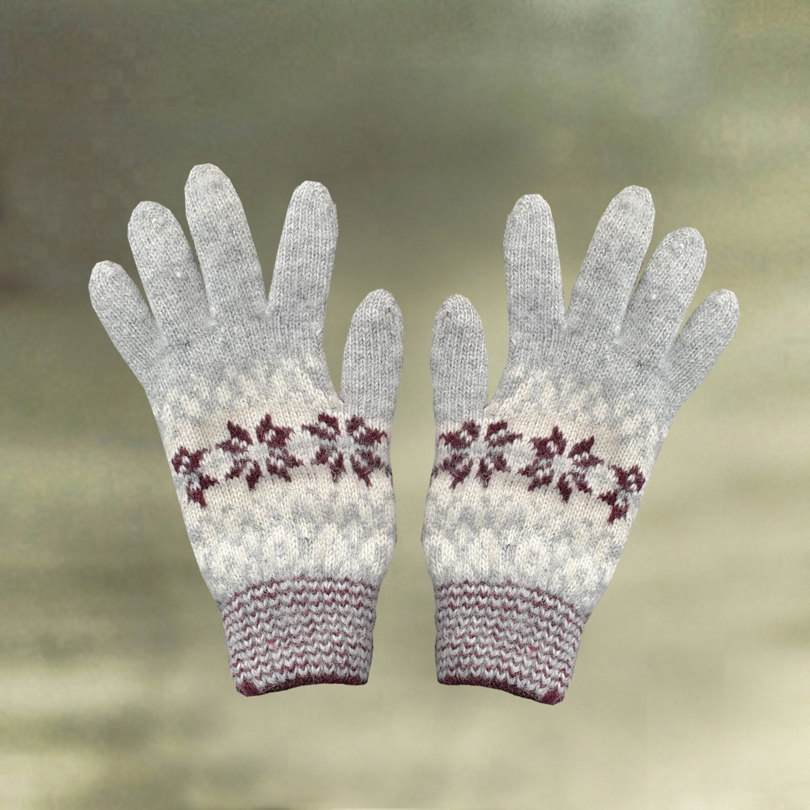 Winter Women's Gloves, Felted Wool Gloves, Warm Wool Gloves, Knitted