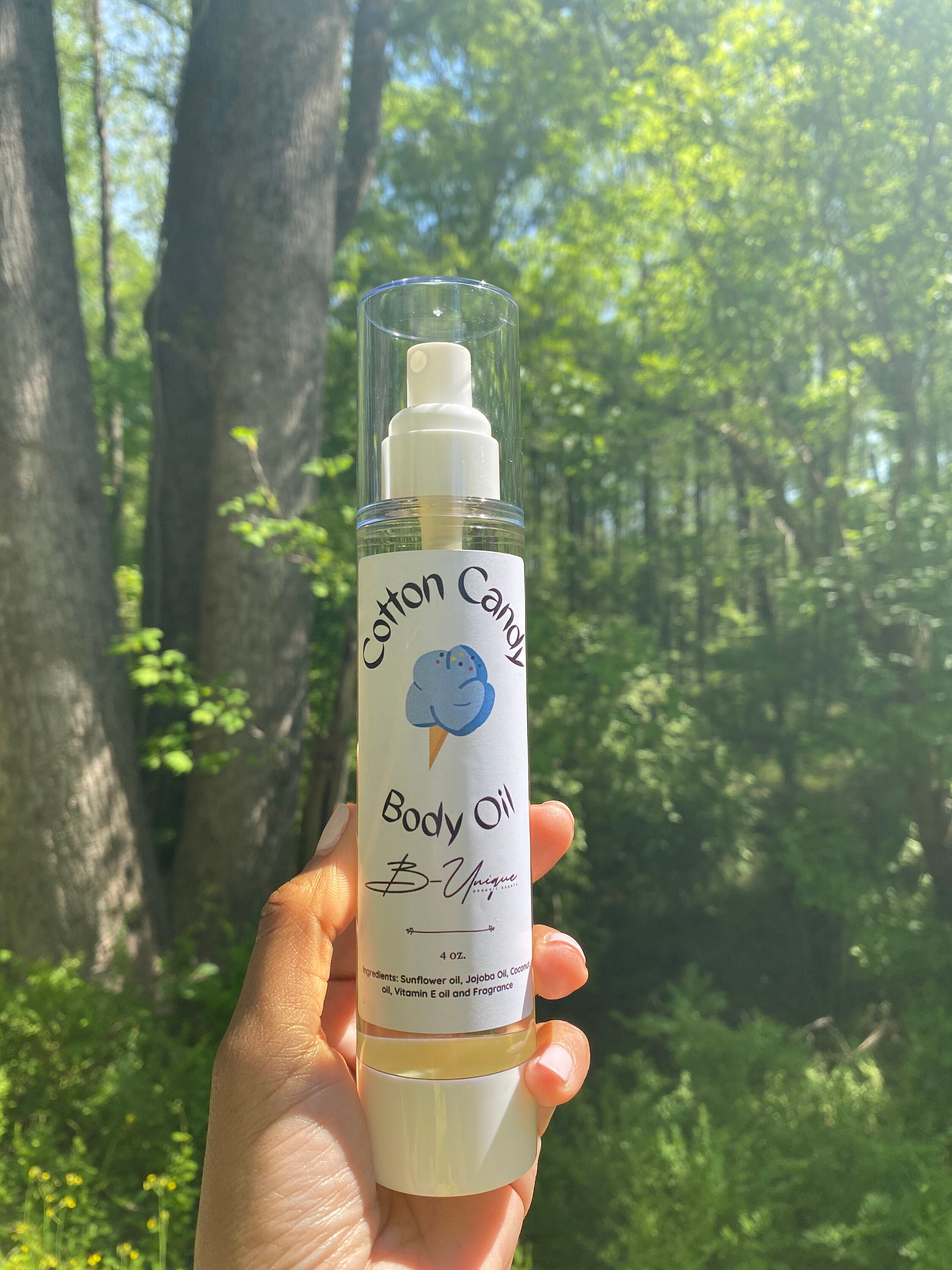 Cotton Candy Moisturizing Body Oil Etsy