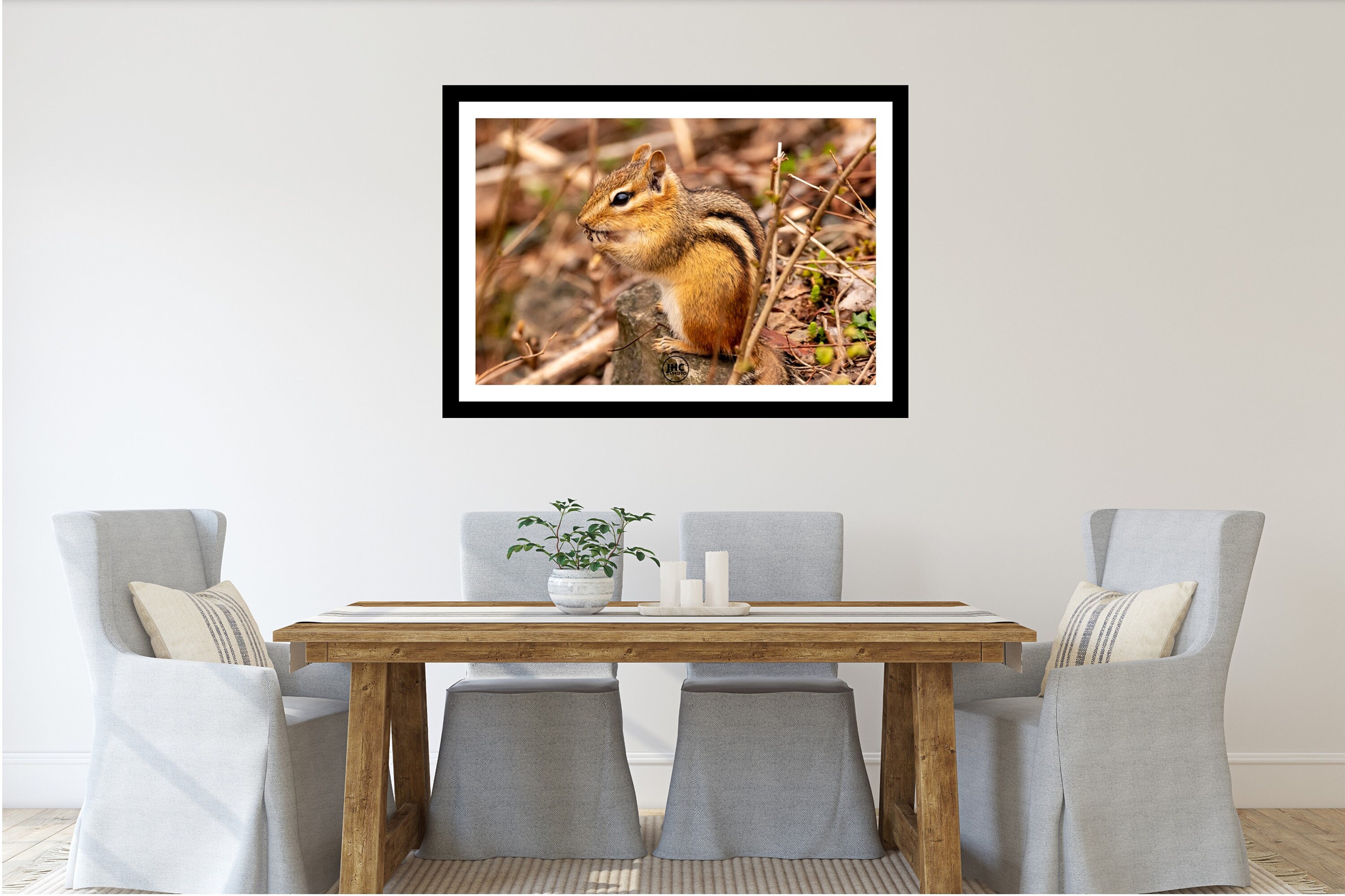 Cute Chipmunk Print: Wildlife Photography Wall Art, Nature Decor, Gift ...
