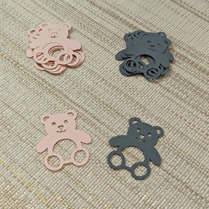 Teddy Bear Baby Girl Shower Confetti - We can Bearly Wait Shower - Bear Birthday - Bearly Wait Confetti - 30CT