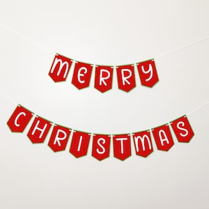 Merry Christmas Banner, Holiday Party, Merry Christmas Banner, Christmas Party Bunting, Happy Holidays