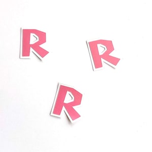 Girl ROBLOX Inspired Confetti - Pink or Purple R, Roblox Happy Birthday, Game, Theme Roblox Party 30CT