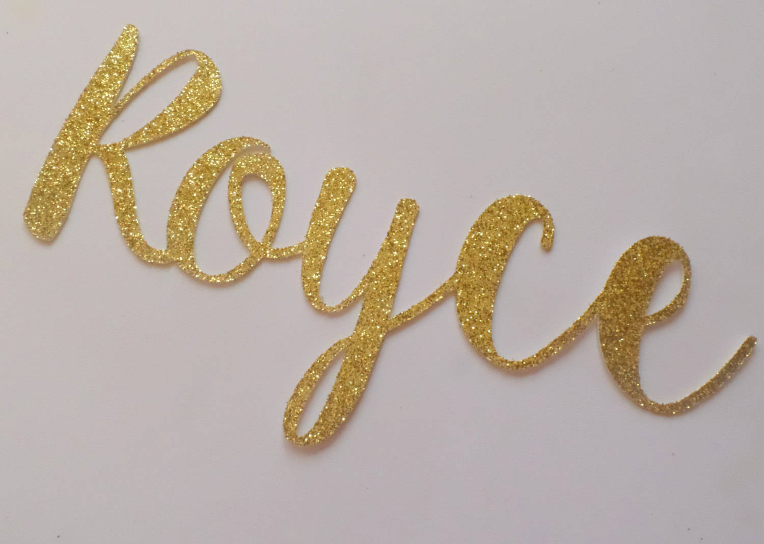 Custom Name Confetti LARGE 10 Pieces Die Cut Gold Glitter Etsy