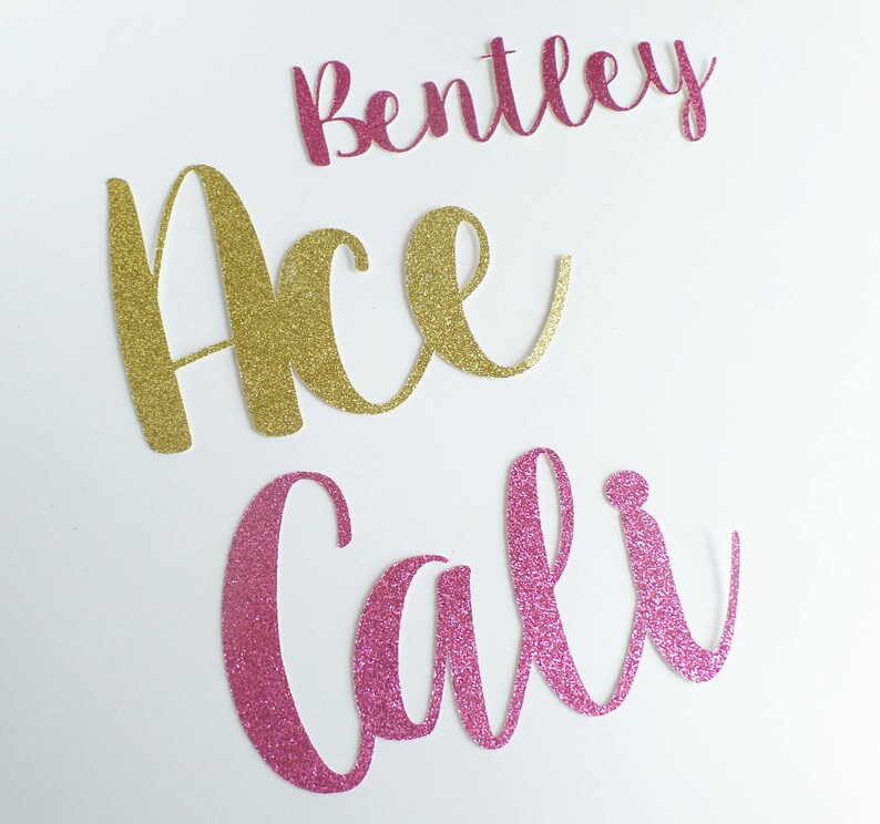 Personalized Name Confetti. Custom Name Confetti. LARGE Die Etsy