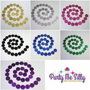 Glitter circle confetti 5/8&quot; (200 pieces) small round confetti Decor, Wedding, Birthday, Graduation, Celebration, Party, READY TO SHIP!!!