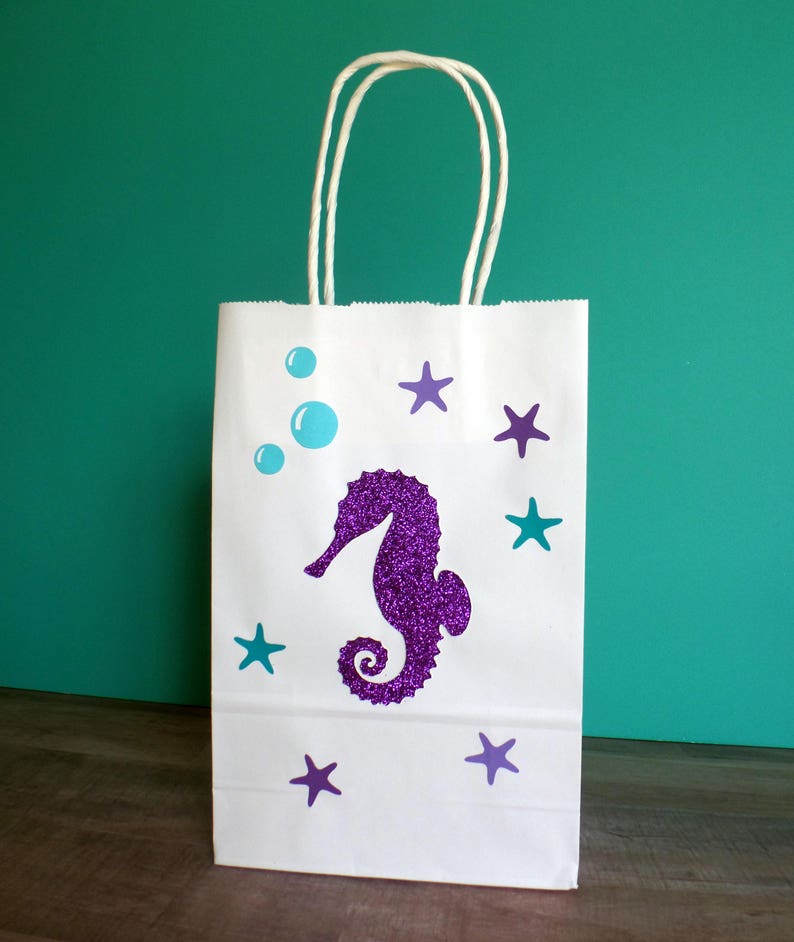 Under the Sea Party Favor Bags Gift Bags Mermaid Party Etsy