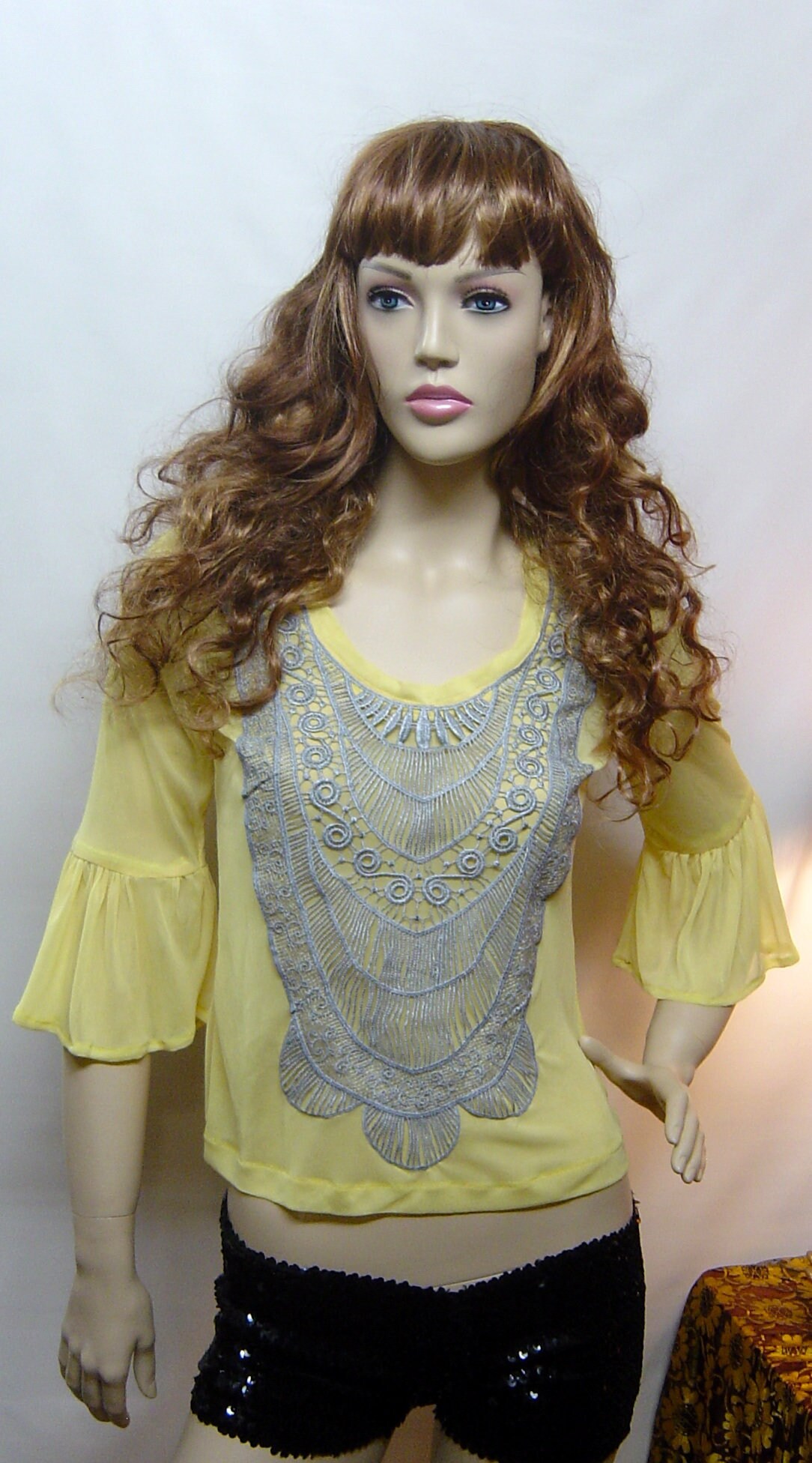 Hand Made One of a Kind Embellished See Through Knit Top - Etsy